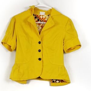 COPY - Colours of the World Yellow Button-Down Blouse